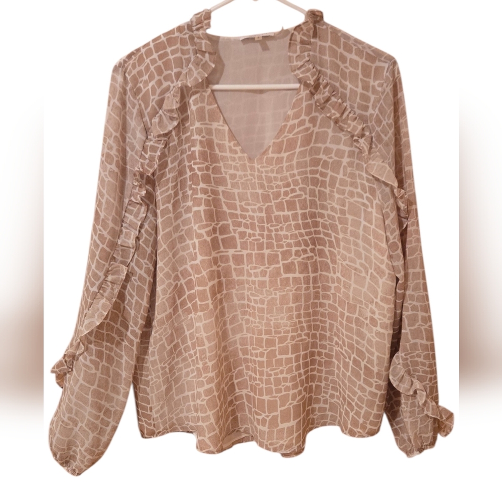 Calvin Klein Elegant Blouse Size Large